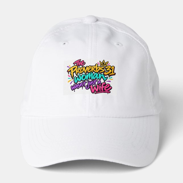 Proverbs 31 woman performance cap (Front)