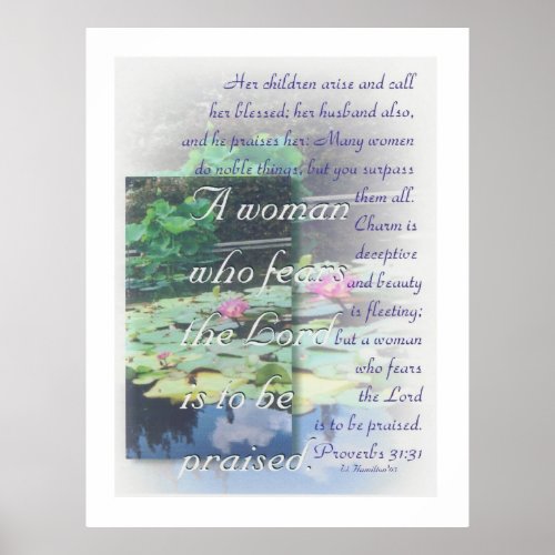 Proverbs 31 woman poster