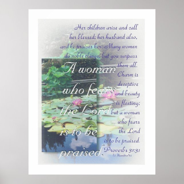 Proverbs 31 woman poster (Front)