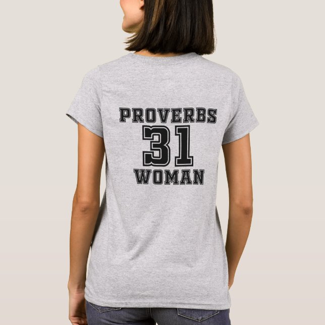 Proverbs 31 Woman T-Shirt (Back)