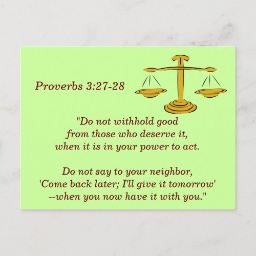 Proverbs 327_28 Bible Verse Memory Card