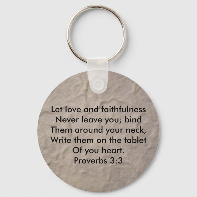 Proverbs 3:3 keychain (Front)