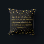 Proverbs 3:5-6 Bible Verse Pillow<br><div class="desc">Proverbs 3:5-6. Trust in the Lord with all your heart and lean not on your own understanding; in all your ways acknowledge him, and he will make your paths straight. May this be a reminder for you to surrender everything in the hands of the Lord. Perfect gift for your Christian...</div>