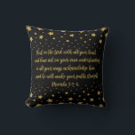 Proverbs 3:5-6 Bible Verse Pillow<br><div class="desc">Proverbs 3:5-6. Trust in the Lord with all your heart and lean not on your own understanding; in all your ways acknowledge him, and he will make your paths straight. May this be a reminder for you to surrender everything in the hands of the Lord. Perfect gift for your Christian...</div>