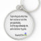 Proverbs 3 :5-6 key chain