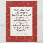 Proverbs 3:5-6 KJV Bible Verse Image (Front)