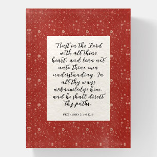 Proverbs 3:5-6 KJV Bible Verse Image  Paperweight