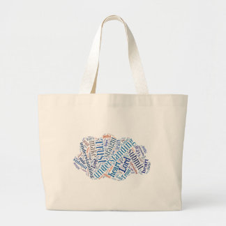 Proverbs 3:5-6 large tote bag