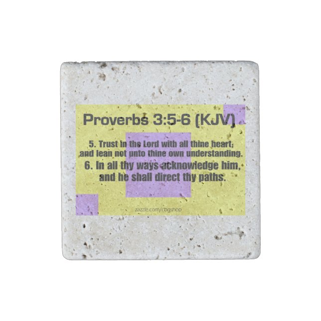 Proverbs 3:5-6 Magnet (Front)