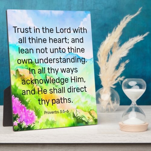 Proverbs 35_6  Plaque