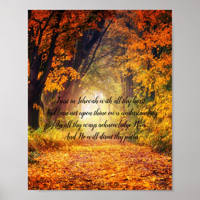 Proverbs 3: 5-6 poster (Front)