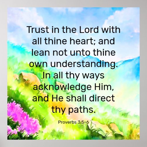 Proverbs 35_6   poster