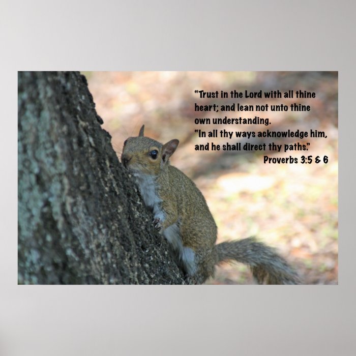 Proverbs 35 & 6 Scripture Poster