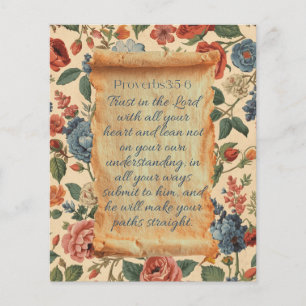 Proverbs 3:5–6 Trust in the Lord Bible Verse Flyer