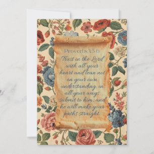 Proverbs 3:5–6 Trust in the Lord Bible Verse Invitation