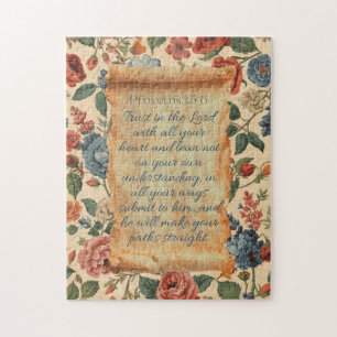 Proverbs 3:5–6 Trust in the Lord Bible Verse Jigsaw Puzzle