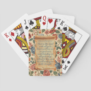 Proverbs 3:5–6 Trust in the Lord Bible Verse Poker Cards