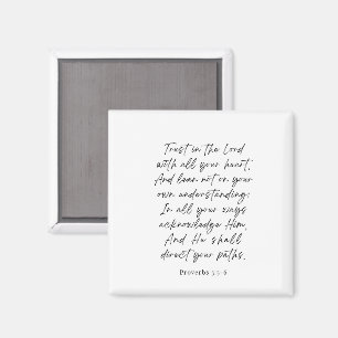 Proverbs 3:5-6 Trust in the Lord Magnet