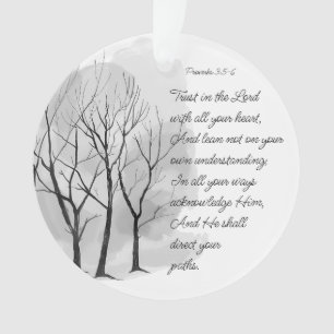 Proverbs 3:5-6 Trust in the Lord Ornament