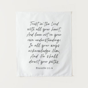 Proverbs 3:5-6 Trust in the Lord Tapestry