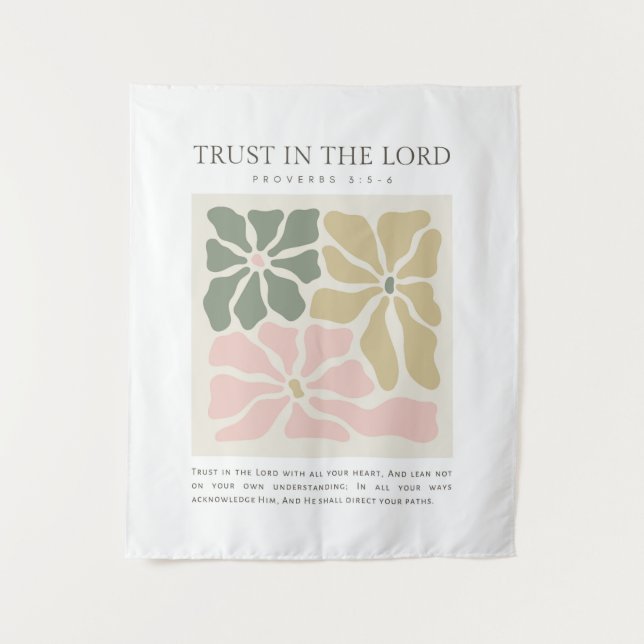 Proverbs 3:5-6 Trust in the Lord Tapestry (Front)