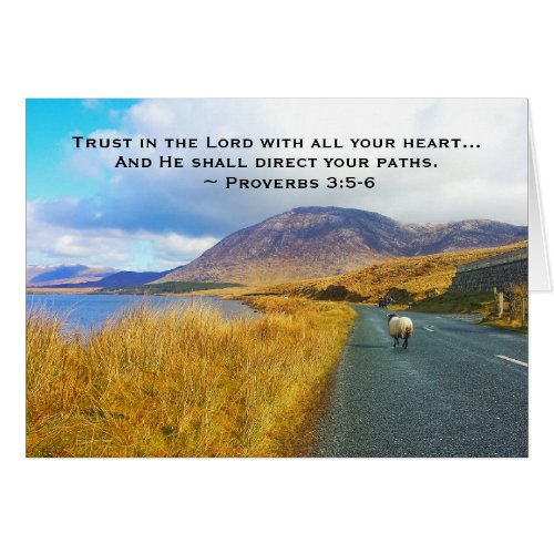 Proverbs 35_6 Trust the Lord Ireland Card