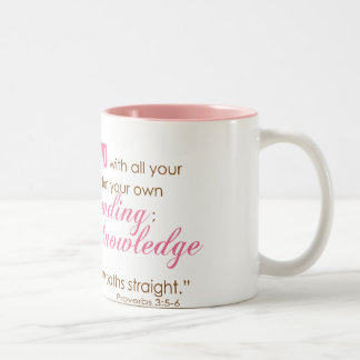 Proverbs 3:5-6 Two-Tone coffee mug