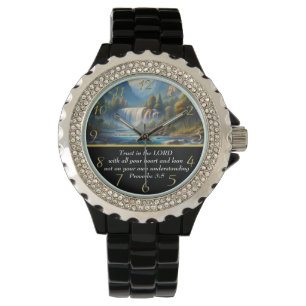 Proverbs 3:5 Christian Faith moutain lake  Watch