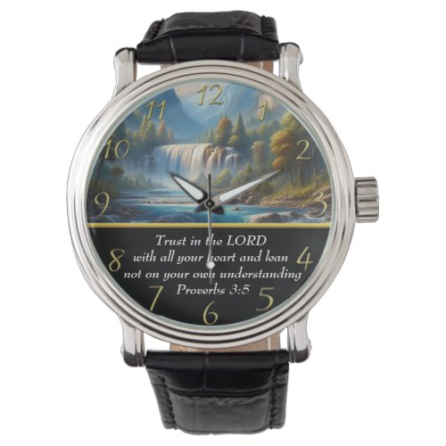 Proverbs 35 Christian Faith moutain lake  Watch