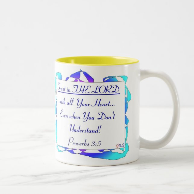 Proverbs 3.5 /  Double Sides Two-Tone Coffee Mug (Right)