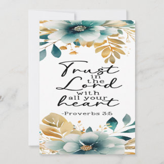 Proverbs 3:5 Encouragement Card