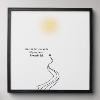 Proverbs 3:5 Faith Home Decor Christian Print Peel And Stick Photo Tile