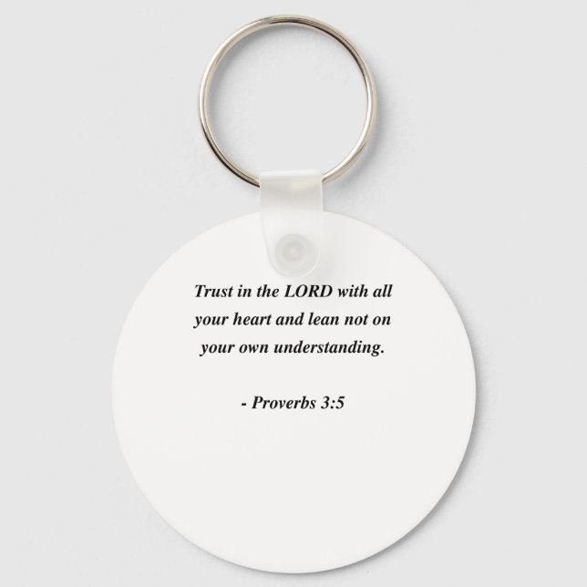 PROVERBS 3:5 KEYCHAIN (Front)