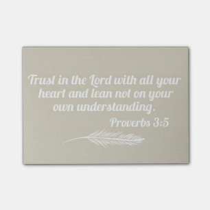 Proverbs 3:5 Post-it Post-it Notes