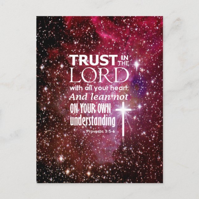 Proverbs 3:5 postcard (Front)