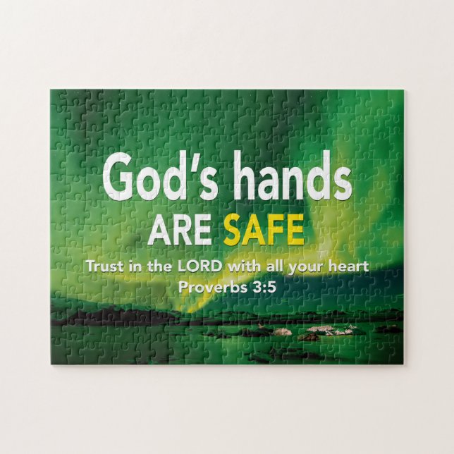 Proverbs 3:5 TRUST IN THE LORD Christian Jigsaw Puzzle (Horizontal)