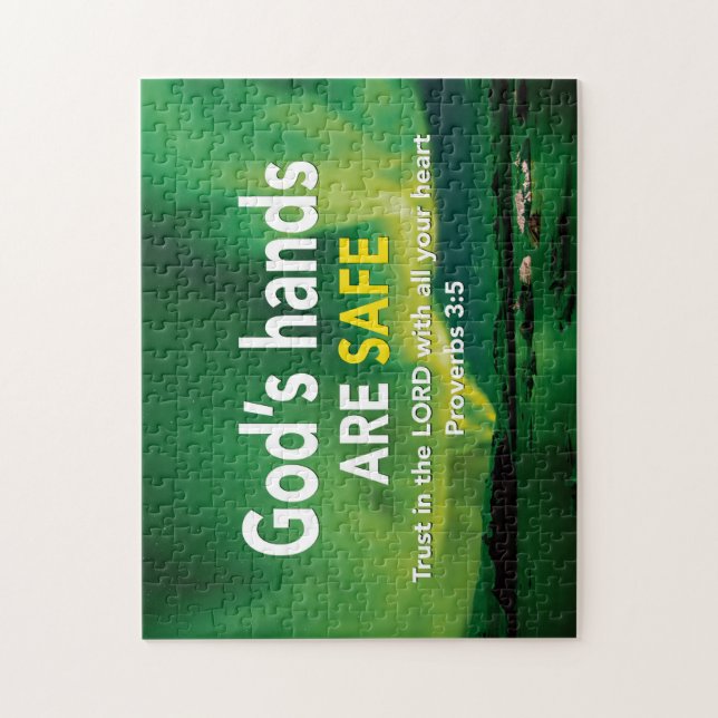 Proverbs 3:5 TRUST IN THE LORD Christian Jigsaw Puzzle (Vertical)