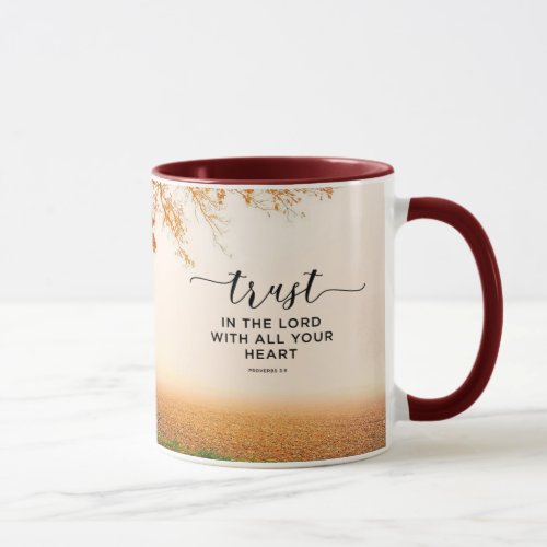Proverbs 35 Trust in the Lord with all your Heart Mug