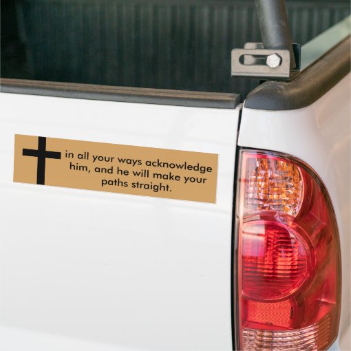Proverbs 36 Bible Verse Bumper Sticker Zazzle