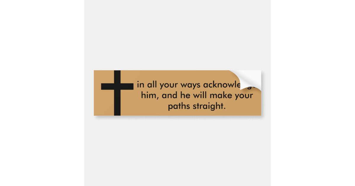Proverbs 36 Bible Verse Bumper Sticker Zazzle