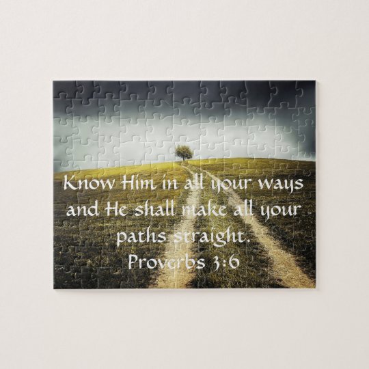 Proverbs 36 Bible Verse Photo Scene Jigsaw Puzzle