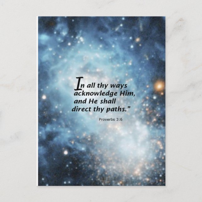 Proverbs 3:6 postcard (Front)