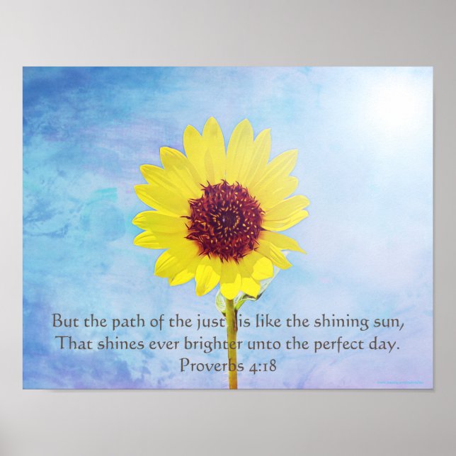 Proverbs 4:18 Poster Print (Front)
