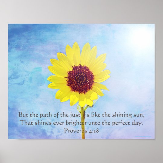 Proverbs 4:18 Poster Print | Zazzle.com