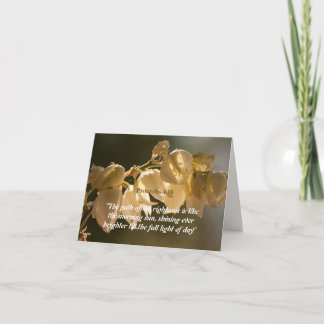 Proverbs 4:18 thank you card