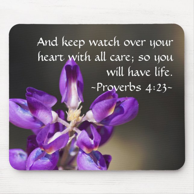 Proverbs 4:23 mouse pad (Front)
