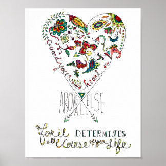 Proverbs 4:23 Poster