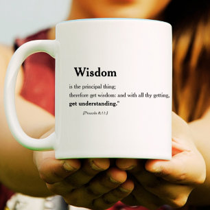 Proverbs 8:11 19:8 Christian Bible Scripture Coffee Mug