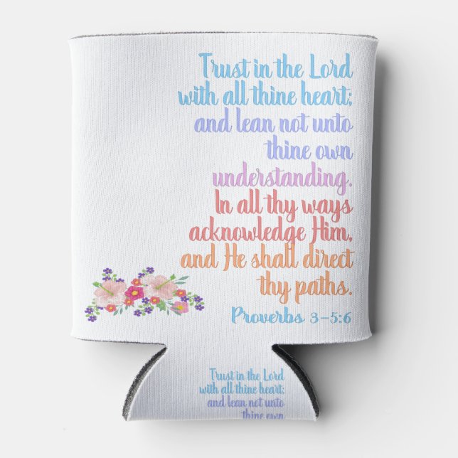 Proverbs Bible Verse Can Cooler (Front)