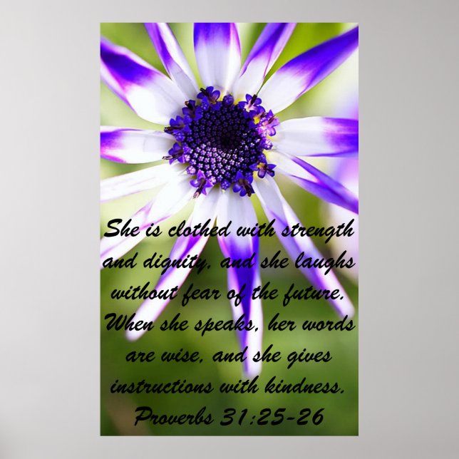 Proverbs bible verse for Mother's Day Poster (Front)